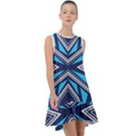 Abstract pattern geometric backgrounds  Frill Swing Dress