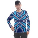 Abstract pattern geometric backgrounds  Men s Pique Long Sleeve Tee