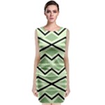 Abstract pattern geometric backgrounds Sleeveless Velvet Midi Dress