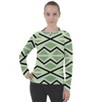 Abstract pattern geometric backgrounds Women s Pique Long Sleeve Tee