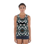 Abstract pattern geometric backgrounds Sport Tank Top 