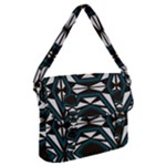 Abstract pattern geometric backgrounds Buckle Messenger Bag