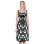 Abstract pattern geometric backgrounds Midi Sleeveless Dress