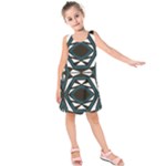 Abstract pattern geometric backgrounds Kids  Sleeveless Dress