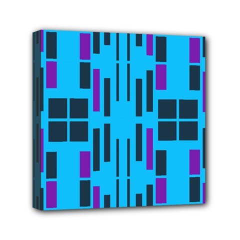 Abstract pattern geometric backgrounds Mini Canvas 6  x 6  (Stretched) from ArtsNow.com
