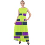 Abstract pattern geometric backgrounds Chiffon Mesh Boho Maxi Dress