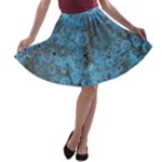 Abstract Surface Texture Background A-line Skater Skirt