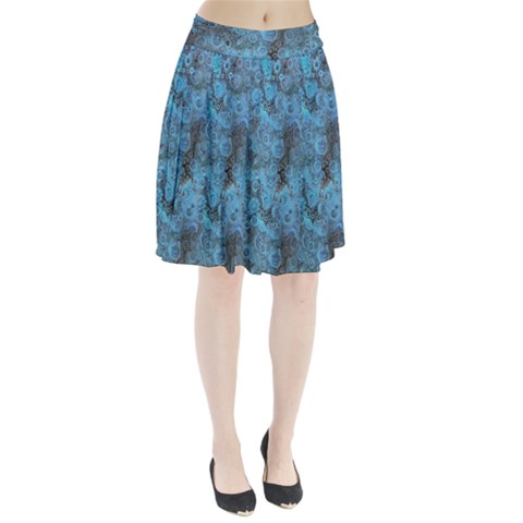 Abstract Surface Texture Background Pleated Skirt from ArtsNow.com