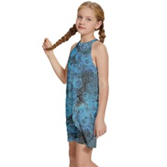 Kids  Halter Collar Waist Tie Chiffon Dress 