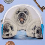 Sea Lion Pups Horseshoe Style Canvas Pouch