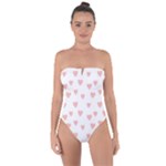 Small Cute Hearts   Tie Back One Piece Swimsuit
