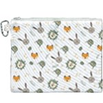 Rabbit, Lions And Nuts   Canvas Cosmetic Bag (XXXL)