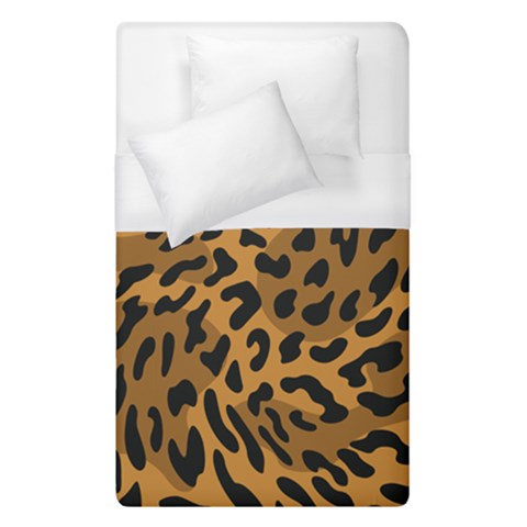 Leopard Print Jaguar Dots Brown Duvet Cover (Single Size) from ArtsNow.com