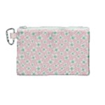 Pink Spring Blossom Canvas Cosmetic Bag (Medium)