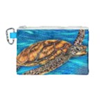 Sea Turtle Canvas Cosmetic Bag (Medium)