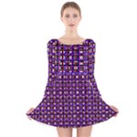 Penny Plaid (2) Long Sleeve Velvet Skater Dress