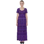 Penny Plaid (2) High Waist Short Sleeve Maxi Dress