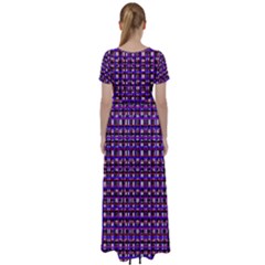 High Waist Short Sleeve Maxi Dress 