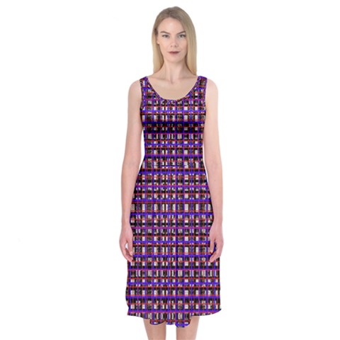 Penny Plaid (2) Midi Sleeveless Dress from ArtsNow.com