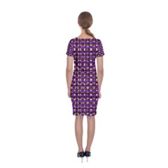 Classic Short Sleeve Midi Dress Back Classic Short Sleeve Midi Dress Back