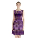 Penny Plaid (2) Sleeveless Waist Tie Chiffon Dress