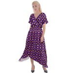 Penny Plaid (2) Cross Front Sharkbite Hem Maxi Dress