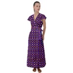 Penny Plaid (2) Flutter Sleeve Maxi Dress