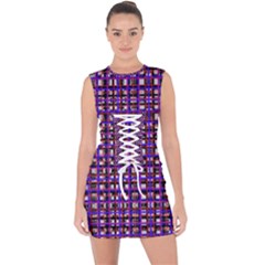Lace Up Front Bodycon Dress 