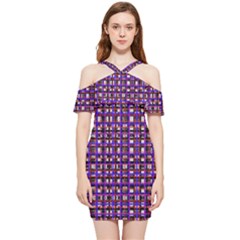 Shoulder Frill Bodycon Summer Dress 