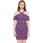 Penny Plaid (2) Shoulder Frill Bodycon Summer Dress