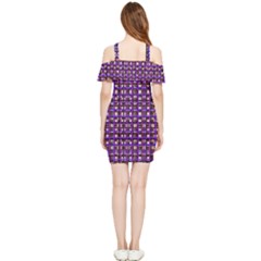 Shoulder Frill Bodycon Summer Dress 