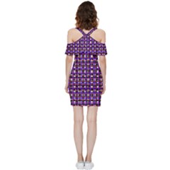 Shoulder Frill Bodycon Summer Dress 