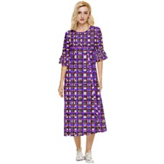 Double Cuff Midi Dress 