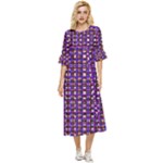 Penny Plaid (2) Double Cuff Midi Dress