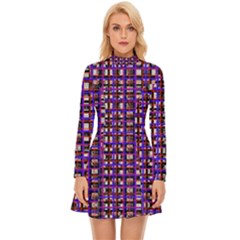 Long Sleeve Velour Longline Dress 
