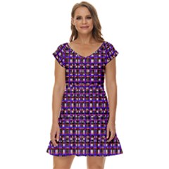 Short Sleeve Tiered Mini Dress 