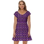 Penny Plaid (2) Short Sleeve Tiered Mini Dress