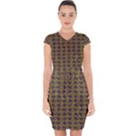 3021 Capsleeve Drawstring Dress 