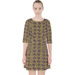 3021 Quarter Sleeve Pocket Dress