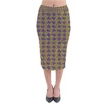 3021 Velvet Midi Pencil Skirt