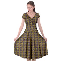 3021 Cap Sleeve Wrap Front Dress from ArtsNow.com