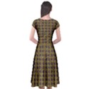 Cap Sleeve Wrap Front Dress 