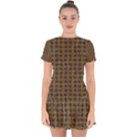 3021 Drop Hem Mini Chiffon Dress