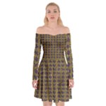 3021 Off Shoulder Skater Dress
