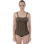 3021 Twist Front Tankini Set