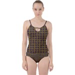 3021 Cut Out Top Tankini Set