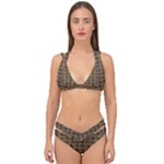 3021 Double Strap Halter Bikini Set