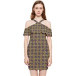 3021 Shoulder Frill Bodycon Summer Dress