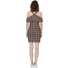 Shoulder Frill Bodycon Summer Dress 