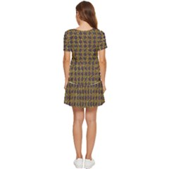 Tiered Short Sleeve Babydoll Dress 